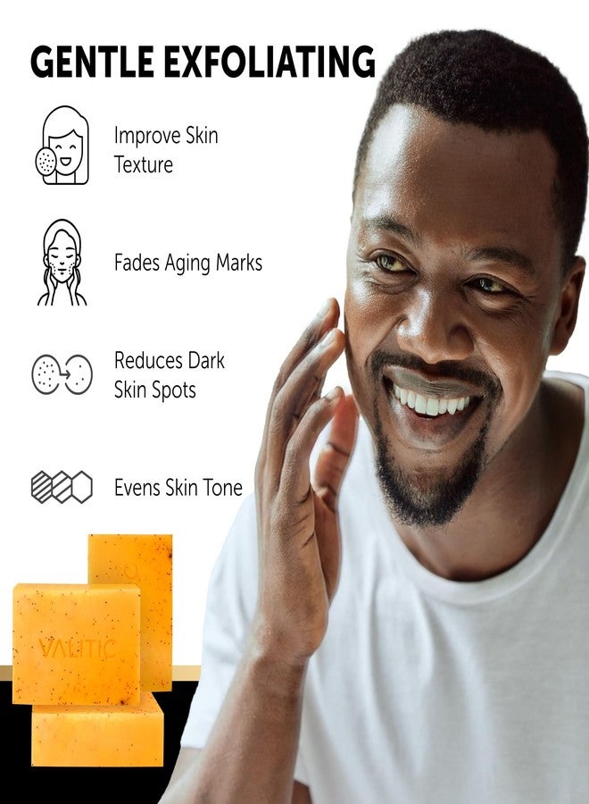 VALITIC Kojic Acid Soap - Turmeric Soap for Dark Spots for Face and Body - Exfoliating Bar for Hyperpigmentation, Skin Tone Corrector with Retinol, Vitamin C, Collagen and Hyaluronic Acid - 1 Pack - Image 3